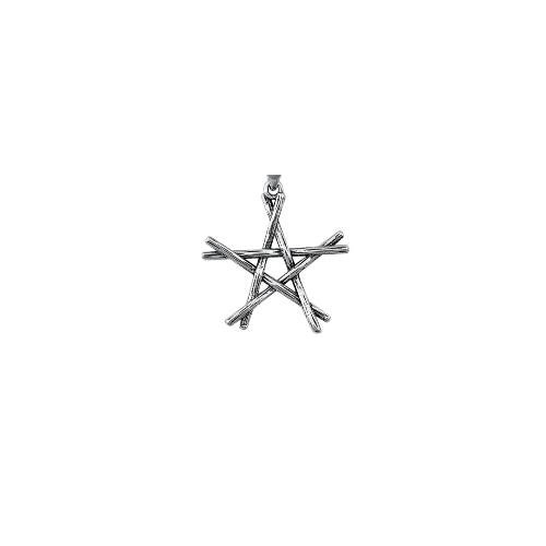 Collana Pendente Stella Di Davide In Acciaio Inox – Charm Grande 36 Pollici – Super Size Pentagramma